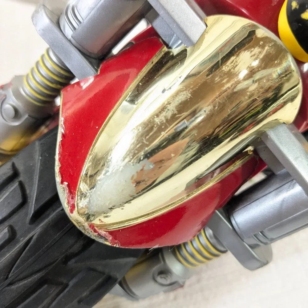 Vintage Kenner Ricochet stunt cycle motorcyle RC CAR XRC red yellow FOR PARTS‎